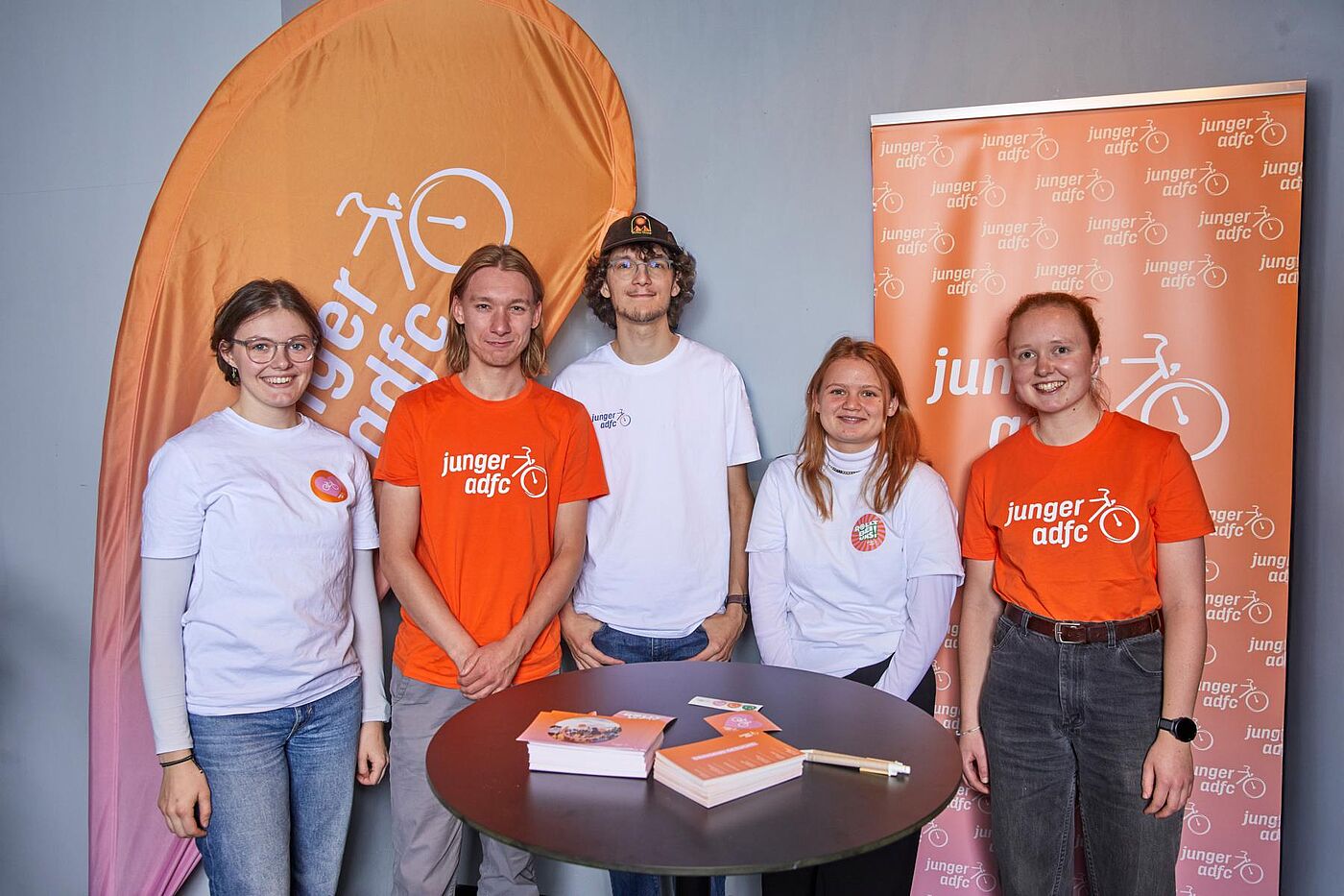 Gruppenfoto des Bundesjugendvorstand des Jungen ADFC.