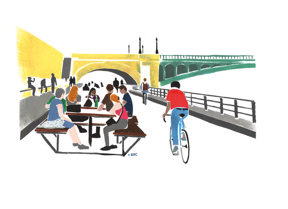 Illustration InnoRAD Pariser Radnetz Illustration InnoRAD Pariser Radnetz